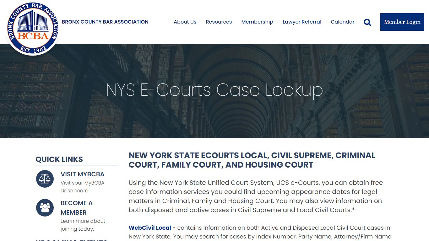 NYS E-Courts Case Lookup